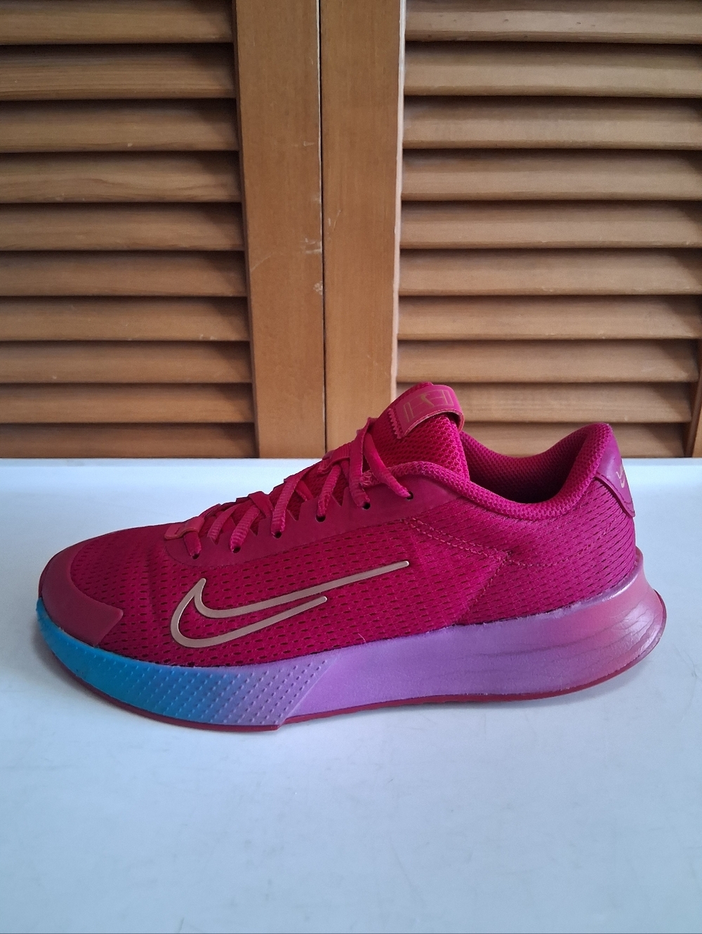 Nike Court Vapor Lite 2 Premium HC 'Fireberry' Women's Tennis Shoe Size 7.5